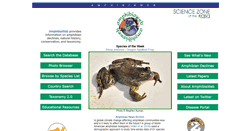 Desktop Screenshot of amphibiaweb.org